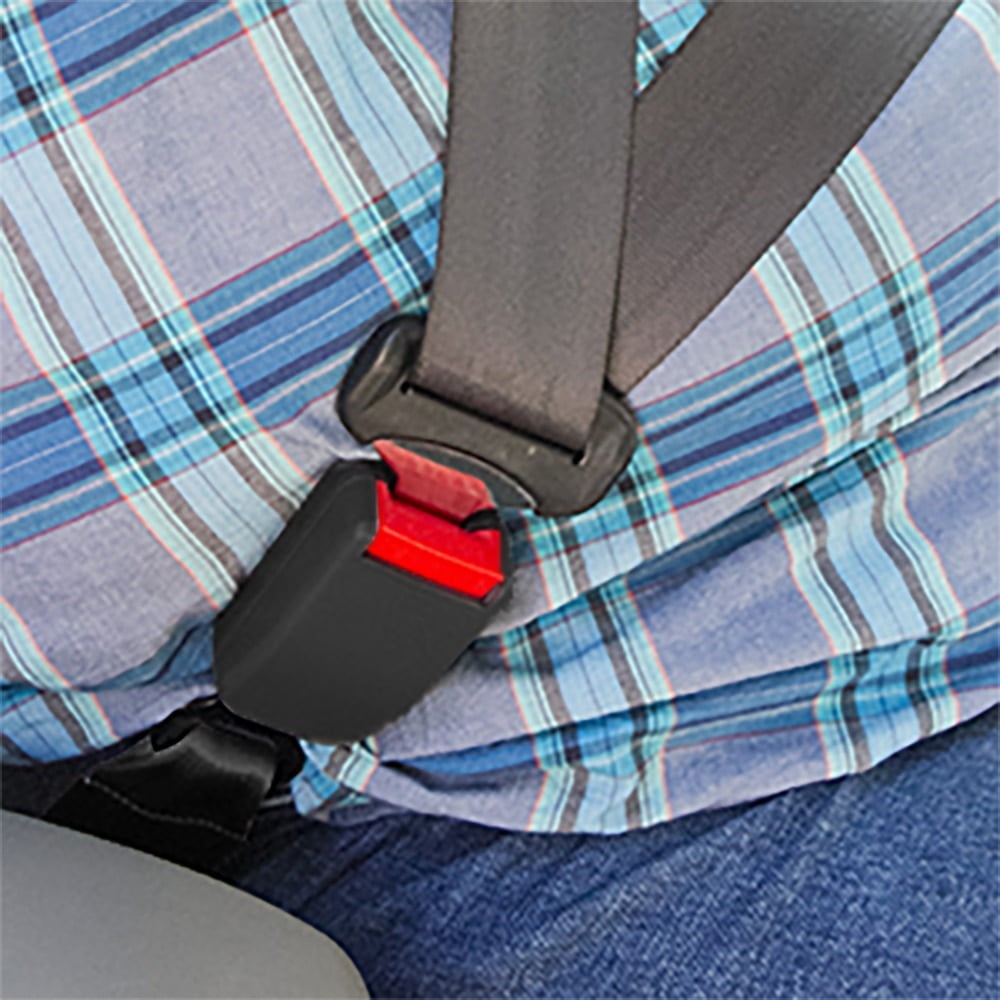 7 Seat Belt Extender - E-Mark Safety Certified Type A: 7/8 Tongue Width, Black Buckle Up & Drive Safely 