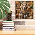 thumbnail image 6 of Epic Graffiti 'Hipster Dog - Golden Retriever' by Rey Klimt Canvas Wall Art, 12" x 12", 6 of 8