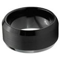 thumbnail image 3 of Wedding Rings - Men or Unisex Thick 10mm Black Matte Tungsten Wedding Band, 3 of 4