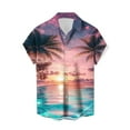 thumbnail image 2 of Xixinqiwan Men's Button Shirt,Mens Hawaiian Short Sleeve Shirt Casual Button Down Summer Beach Shirts Tropical Vacation Essential Clothes, 2 of 3