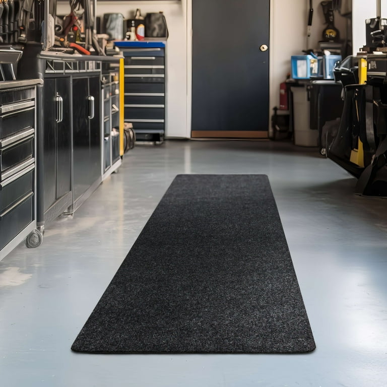Mohawk Home Wide Wale Indoor/Outdoor Polyester Utility Mat, Coal