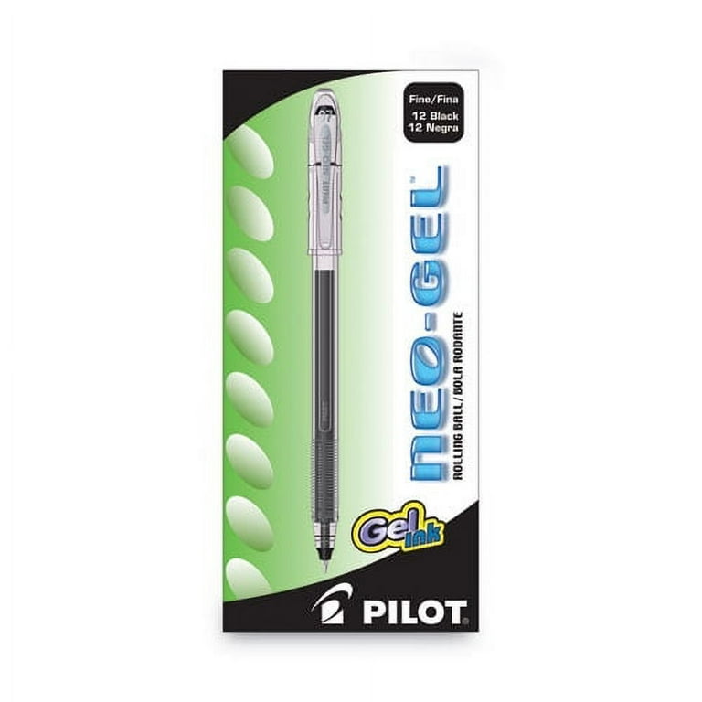 Neo-Gel Gel Pen, Stick, Fine 0.7 mm, Black Ink, Black Barrel, Dozen Neo-Gel Gel Pen, Stick, Fine 0.7 mm, Black Ink, Black Barrel, Dozen