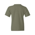 thumbnail image 4 of Floss Like A Boss - Back Pack Kid Flossin Dance Funny Emote Youth T Shirt - Small - Military Green, 4 of 6