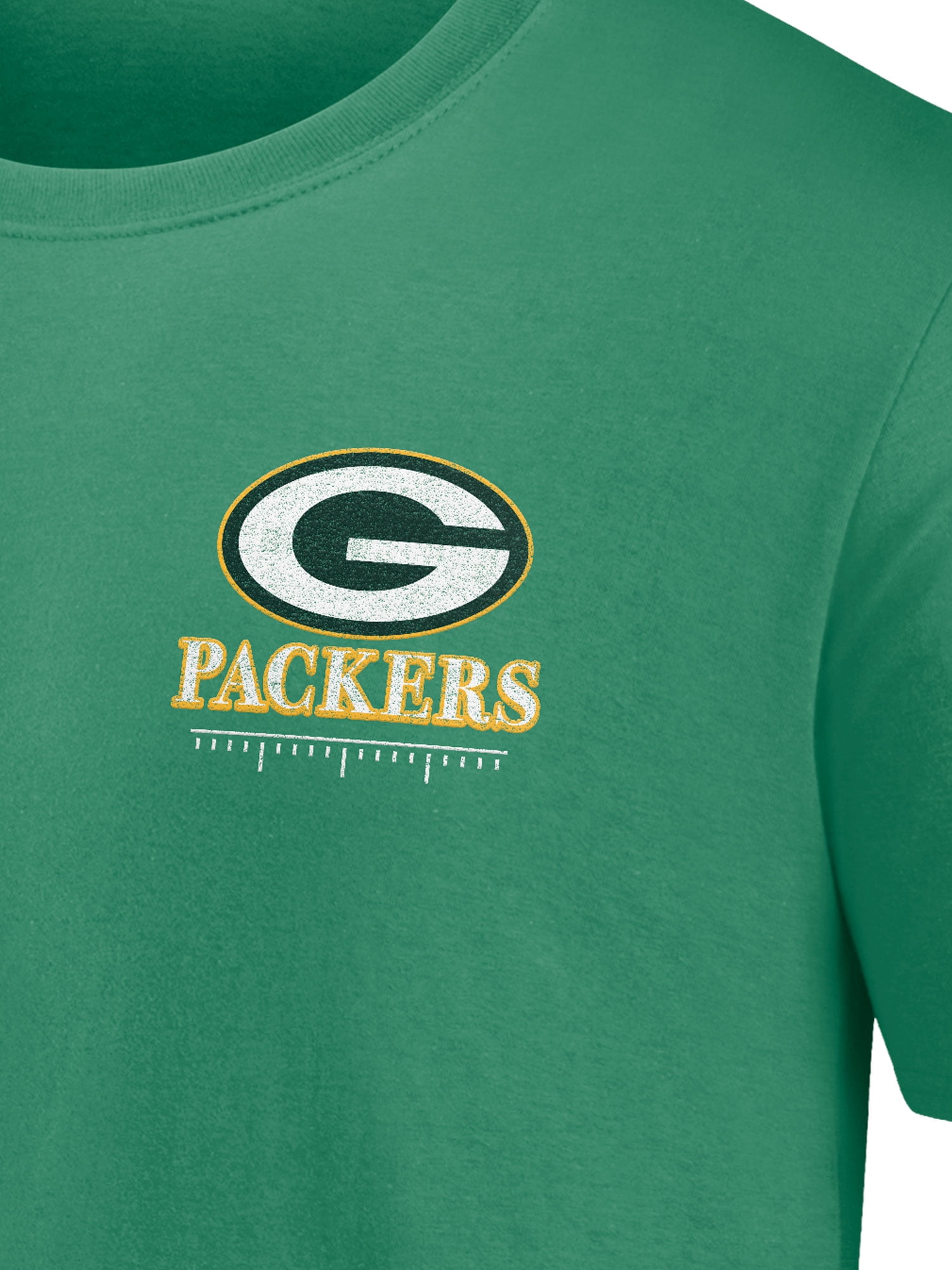 NFL Green Bay Packers Men's Cotton Faded Green Short Sleeve T-Shirt