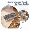 thumbnail image 2 of BlinkLLX Upholstery Tacks Decorative Thumb Tack Push Pin Silver 200 Count 7/16 Inch, 2 of 7