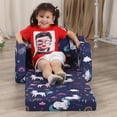 thumbnail image 3 of Sofá para niños MOMCAYWEX Rainbow Unicorn 2-en-1 convertible, 3 of 7