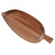 thumbnail image 3 of Creative Leaf Shaped Wooden Serving Tray, Lightweight Acacia Plate for Breakfast, Snacks, and Food Sturdy & Decorative Home and Party Use, Light, 3 of 3