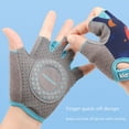 thumbnail image 2 of Guantes de seguridad deportivos para niños, guantes de ciclismo, patinaje sobre ruedas, protector de manos con dibujos animados impresos, guantes antideslizantes de medio dedo para niños y niñas XG38, 2 of 5
