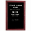 Aarco Products CDC3624 1-Door Enclosed Changeable Letter Board - Cherry