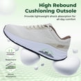 thumbnail image 6 of AOV Wide Toe Box Shoes Women Arch Support Walking Shoes for Plantar Fasciitis Orthotic Air Tennis Sneakers Beige Size 8.5, 6 of 8
