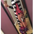 thumbnail image 3 of Fashion Striped Mickey Pattern Printed Casual Long Sleeve Cardigan, 3 of 4