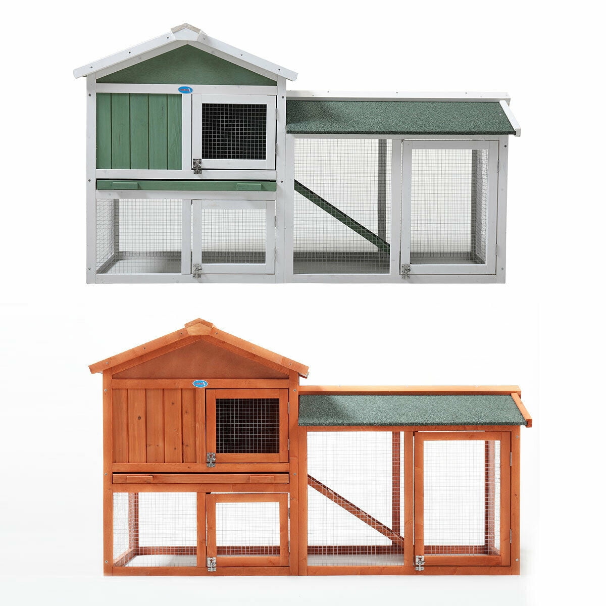 Veryke Indoor Rabbit Hutch, Rabbit Cage, Wooden Bunny Cages with Run Hen Coop, Rabbit House Backyard Shelter, Orange Veryke Indoor Rabbit Hutch, Rabbit Cage, Wooden Bunny Cages with Run Hen Coop, Rabbit House Backyard Shelter, Orange