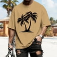 thumbnail image 6 of adaychics Hawaiian Tee Shirts for Men Palm Tree Short Sleeve Crew Neck Tropical T Shirt Summer Clothes for Daily, 6 of 10
