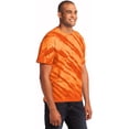thumbnail image 4 of Port & Company Mens Essential Tiger Stripe Tie-Dye Tee - Orange - Small, 4 of 4