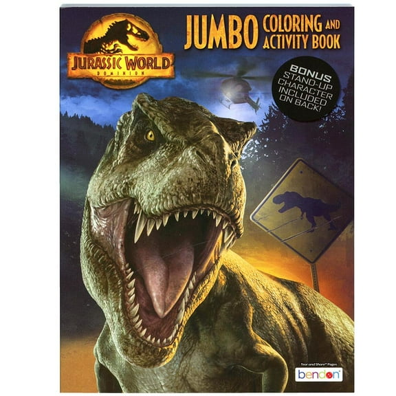 Jurrasic World: Jumbo Coloring And Activity Book (Paperback)