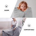thumbnail image 4 of Raindrops Warmth Providing Heating Blanket Grey 1 Piece for Bedroom, 4 of 8