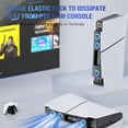 thumbnail image 2 of PS5 Slim Cooling Fan,Quiet Cooling System for PS5 Slim Digital/Discs Edition with 3 Fans/USB 3.0 Port,PS5 Slim Cooler Accessories with LED Light,Not for PS5 2020 and PS5 Pro, 2 of 6