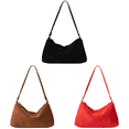 thumbnail image 1 of Bolso Hombro Gamuza Sintética para Mujer Vintage Hobo Elegante (), 1 of 9