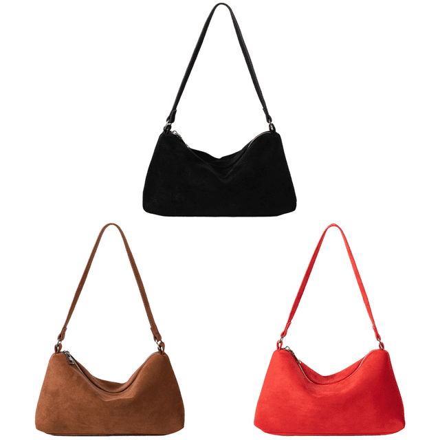 Bolso Hombro Gamuza Sintética para Mujer Vintage Hobo Elegante ()