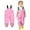 Pink, variant on Miqool Toddler Baby Boys Girls Suspender Rain Pants Lightweight Waterproof Muddy Play Bib Overalls Rain Suit Outdoor One Piece Rain Coverall Rainwear