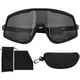 thumbnail image 2 of Gafas para deportes al aire libre, gafas de ciclismo a prueba de viento, gafas de sol para bicicleta para mujeres y hombres (marco negro, lente gris), 2 of 10