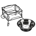 thumbnail image 2 of Cuenco elevado de acero inoxidable para perros y gatos YML, 2,5 tazas, 2 of 4