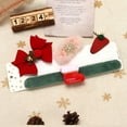 thumbnail image 1 of 4Pcs Christmas Clips Kit Bow Hair Pins Small Santa Stocking Reindeer Hair Barrettes Cute Holiday Hair Accessories For Girls Women Kids Toddlers Birthday Gifts, 1 of 2
