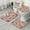 Pioneer Flower Floral, variant on Pioneer Flower Floral Print Pattern Bathroom Rugs Sets 3 Piece,Toilet Cover Set,Absorbent Non Slip Bathroom Mats Sets with U-Shaped Contour Rug Toilet Rug Set