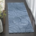 thumbnail image 5 of SAFAVIEH Florida Tamzen Abstract Shag Area Rug, Light Blue/Blue, 9'6" x 13', 5 of 11