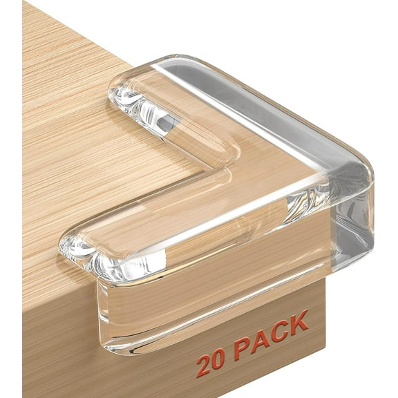 Rungopro 20 Pack Baby Proofing Corner Guards Furniture Corner, Edge Safety Bumpers Corner Covers Protectors Baby Proof Bumper, Cushion to Cover Sharp Furniture Table Edges
