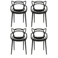 thumbnail image 2 of Take Me Home Dining Chair with Arms – Set of 4 white Masterchairs, Waterproof, Durable, and Stylish Design for Indoor and Outdoor Use, Comfortable Armrests, All-Weather Seating for Dining Rooms, Patio, 2 of 3