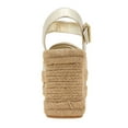 thumbnail image 2 of Kenneth Cole New York Womens Shelby Metallic Ankle Strap Espadrilles, 2 of 4