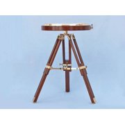 decorative wooden brass compass table 23 inch