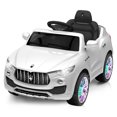 thumbnail image 1 of Costway 6V Licensed Maserati Kids Ride On Car RC Remote Control MP3 Swing White, 1 of 10