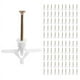 thumbnail image 2 of 100 Piezas de Tubo de Expansión Tipo Avión, Tapón de Expansión de Placa de Yeso, Clavo de Expansión de Pared Hueca en Forma de Mariposa M8x38 mm, 2 of 9