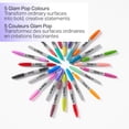 thumbnail image 2 of Sharpie Glam Pop Permanent Markers, Fine Point, Assorted Colours, 5 Count, 2 of 6