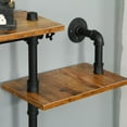 thumbnail image 2 of Industrial Pipe Shelving, Pipe Shelves with Wood Planks, Floating Shelves Wall Mounted, Retro Rustic Industrial Shelf for Bar Kitchen Living Room, 2 of 4