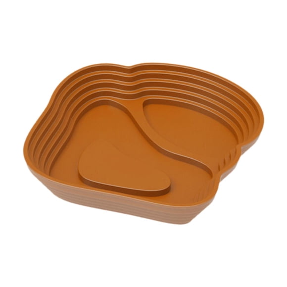 Plato de baño de es Piscina de tortuga Tazón para gecko Camaleón semi acuático Marrón