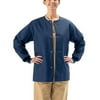 Medline AngelStat Unisex Snap-Front Warm-Up Scrub Jacket