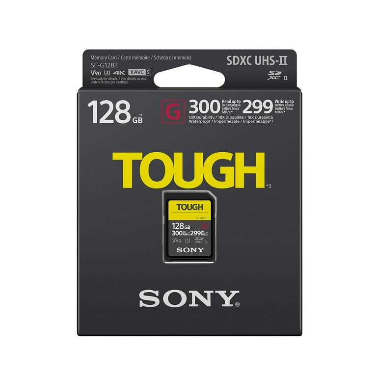 Sony 128GB SF-G Tough Series UHS-II SD Memory Card - Walmart.com Sony 128GB SF-G Tough Series UHS-II SD Memory Card - Walmart.com