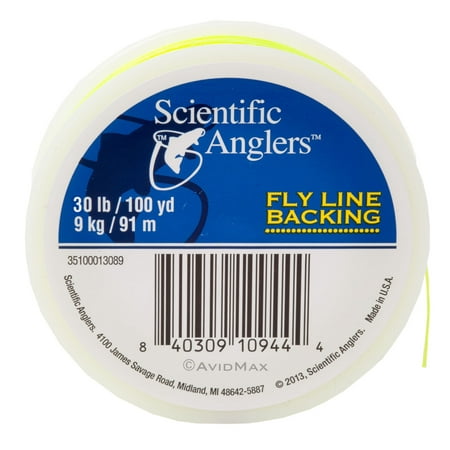 Scientific Anglers Dacron Fly Line Backing White, Orange, and Yellow