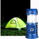thumbnail image 1 of Linterna LED azul recargable por USB y solar, potente lámpara de camping, linterna portátil para jardín de 2 modos, linterna colgante de 360° con iluminación impermeable para vivac, rescate, garaje,, 1 of 5