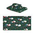 thumbnail image 2 of 3 Piece Bath Towels Set Bath Towel, Hand Towel and Face Towel for Bathroom, Gym, Hotel Snowmen and Candy Canes Pattern, 2 of 8