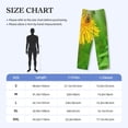 thumbnail image 4 of Wukai Bees Pollinates A Yellow Dandelion Mens PJ Pajama Pants|Sleepwear Plaid PJs with Pockets|Men's Lightweight Open-Hem Lounge Pants-X-Large, 4 of 6