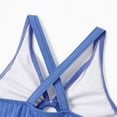 thumbnail image 6 of PatPat Girls Swimsuit Family Matching Swimwear Blue Cutout Criss Cross Wetsuit One-Piece Bathing Suit,2-9Y, 6 of 14