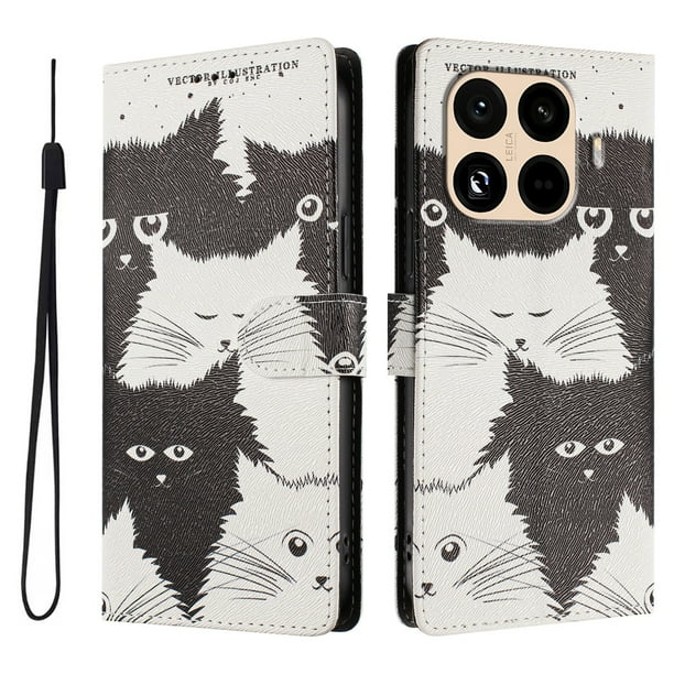 FOXDOCK Funda Tipo Cartera para Xiaomi 15T con Soporte y Correa – Diseño de Patrones Lindos