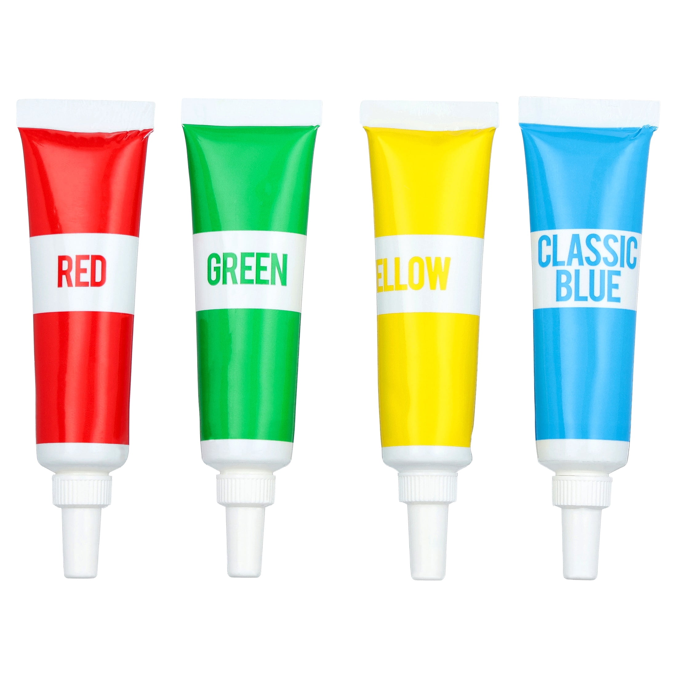 Great Value Writing Icing, Classic Colors, 0.67 oz Tubes, 4 Count