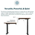 thumbnail image 3 of Vari 60” x 24" VariDesk Electric Height Adjustable Standing Desk Computer Table, Dark Wood, 3 of 6