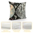 thumbnail image 4 of Autua Butterflies Moon Scarf Graphic Decorative Pillow Cover Short Plush All Seasons Pillow Case 1PC 20x20in, 4 of 5