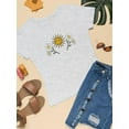 thumbnail image 3 of Daisies, Sun And Moon Art T-Shirt Women -Image by Shutterstock, Female 3X-Large, 3 of 4